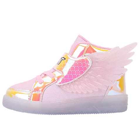 LED Light Up Shoes Kids Boys Girls 4 Color Flashing Wings Sneakers ...