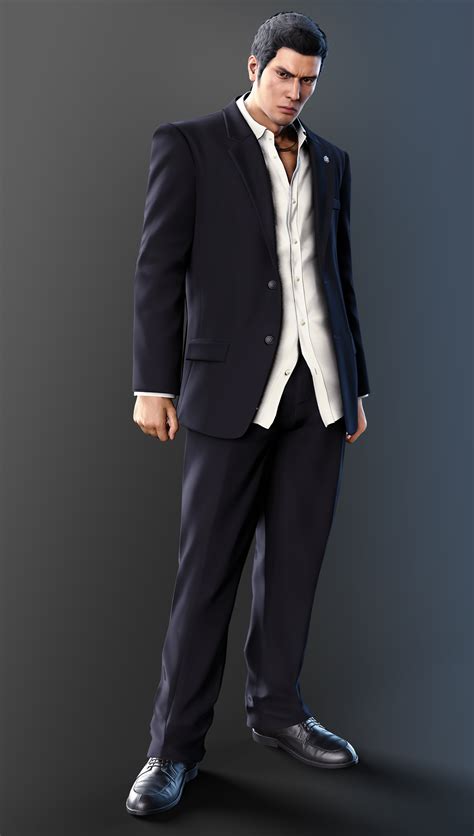 Kiryu Render 4 - DE Yakuza 0 Black Suit Render by VirtualBeef on DeviantArt