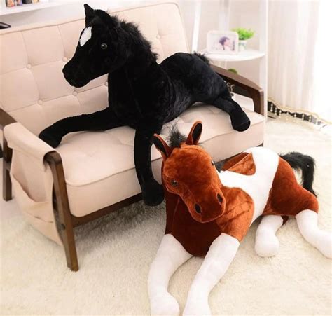 Big Horse Plush Toycutelarge Soft Stuffed Realistic Animal | Etsy