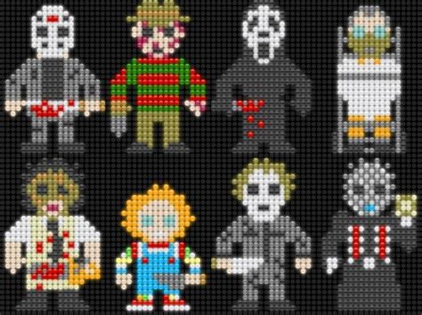 horror perler beads - Google Search | Halloween Beads | Pinterest | Perler beads, Horror and Beads