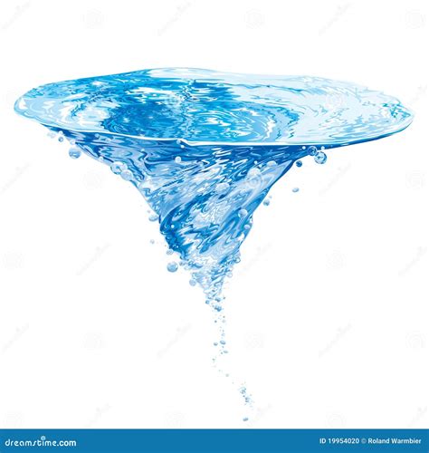 Water Vortex stock vector. Image of liquid, clean, bubbles - 19954020