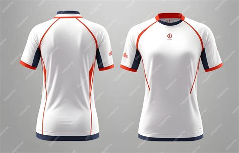 Premium AI Image | Sport jersey template with front and back view