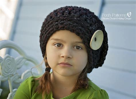 Slouchy Hat Crochet Pattern - Beret Pattern