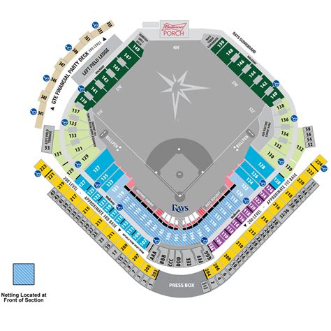 Tropicana Field Seating Chart With Row Numbers | Two Birds Home