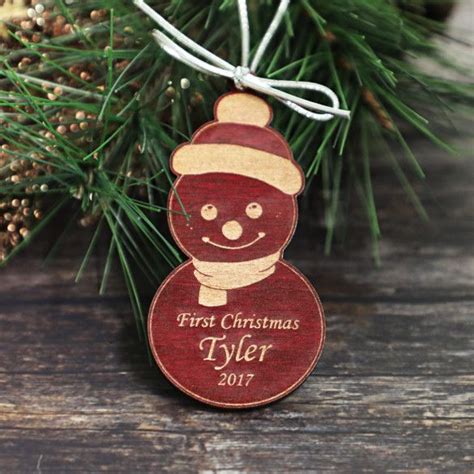 Personalized Snowman Children's Christmas Ornament | Christmas Gifts