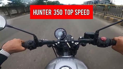 Royal Enfield Hunter 350 Top Speed Test - YouTube