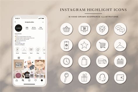 Instagram eCommerce Highlights Icons | Instagram Story Cover