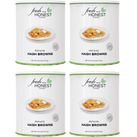 Dehydrated Potato Hash Browns Bulk (4 Pack) - Fresh and Honest Foods