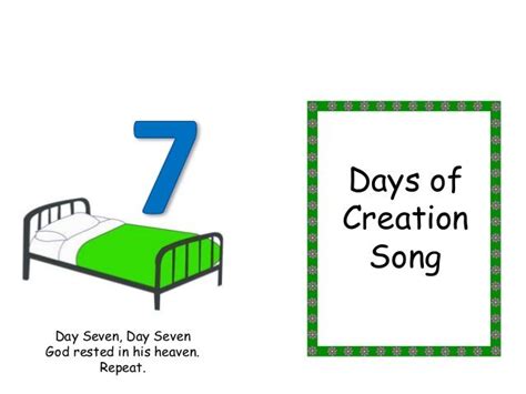 Creation Song | Songs, Creation, Days of creation