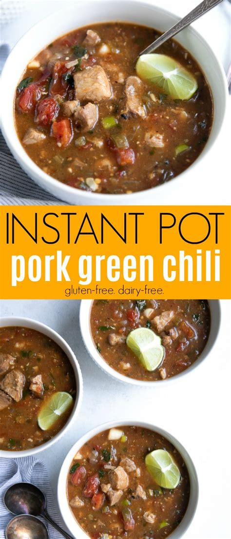 Instant Pot Pork Green Chili Stew - The Forked Spoon