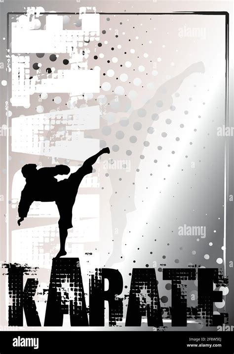 karate poster background Stock Vector Image & Art - Alamy