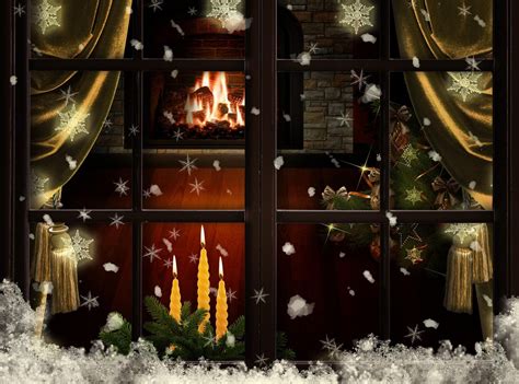 Christmas Fireplace Wallpapers - Wallpaper Cave