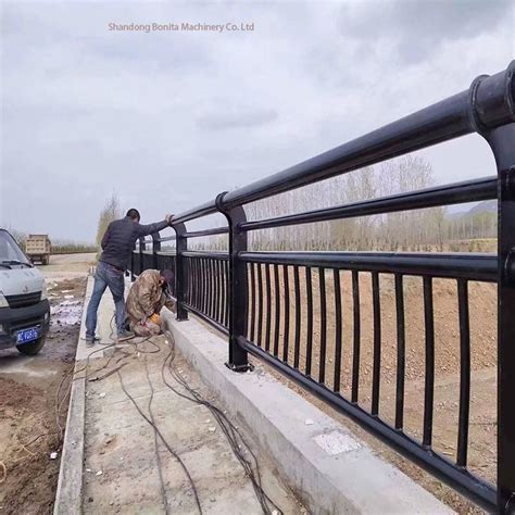 Bridge Guardrail Steel Rail Guard Handrail Aluminum on for Stainless Bridges Pedestrian ...