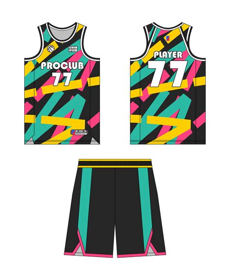 Jersey basketball template design. Basketball uniform mockup design ...