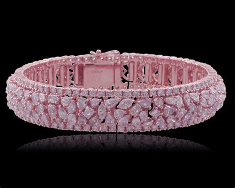 Natural Pink Diamond Bracelet | Pink diamond bracelets, Pink diamond, Pink jewelry