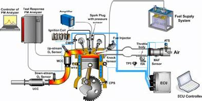 Schematic diagram of the gasoline engine experimental system ...