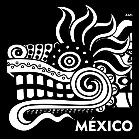 QUETZALCOATL MEXICO POR ADRIAN ACOSTA MEZA | Símbolos mayas, Aztecas ...