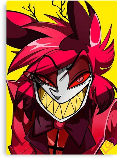 "Smiling Alastor" Canvas Print by gwi-xx | Redbubble