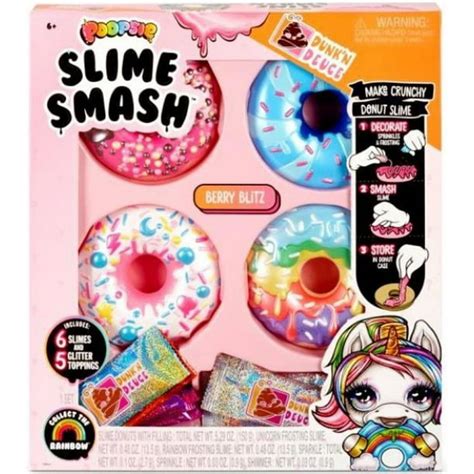 Poopsie Slime Surprise! Slime Smash Donut 4-Pack [RANDOM Donuts!] - Walmart.com - Walmart.com