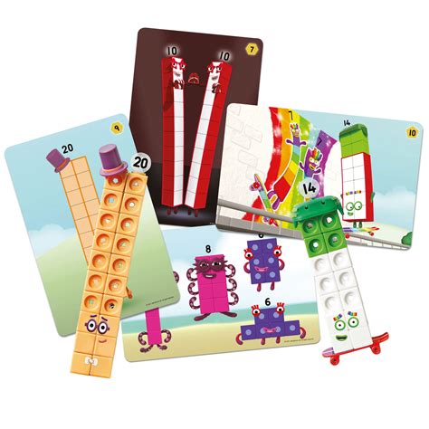 Learning Resources MathLink Cubes Numberblocks 11-20 Activity Set, 30 Numberblocks Activities ...