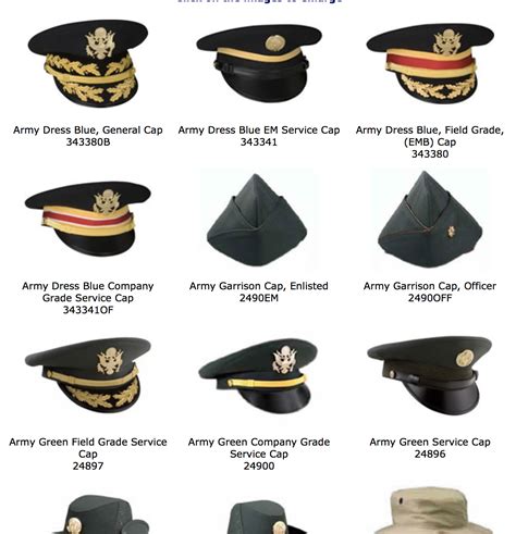 Types of Military Hats | Military cap, Military hat, Headwear