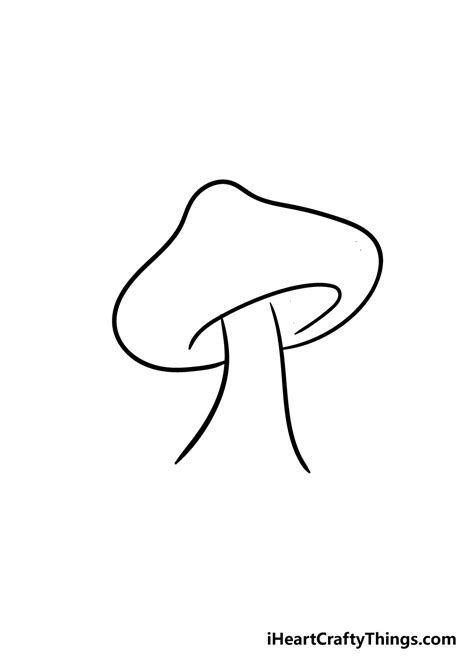 Mushroom Drawing - How To Draw A Mushroom Step By Step