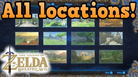 Zelda Botw Memory Locations Map