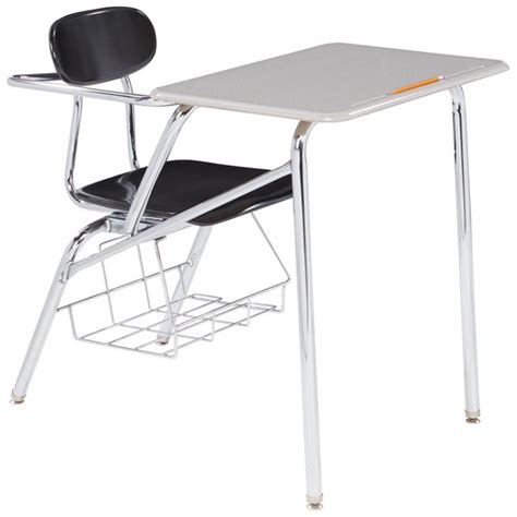 Hard-Plastic Series Braced Combo School Desk w/ Laminate Top - 19" Seat ...