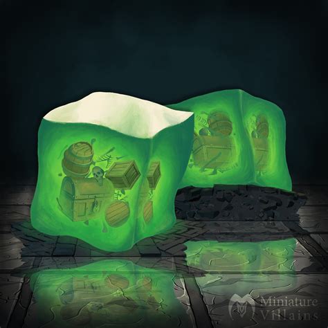 [OC] Gelatinous cube miniature : r/DnD