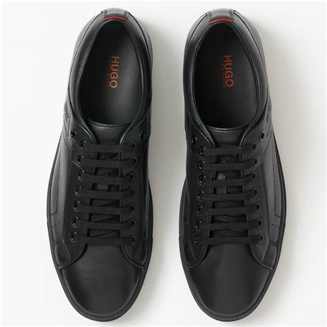 HUGO Leather Boss Futurism Tenn It Black Shoe for Men - Lyst