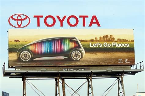 Toyota billboard. "Let's go places" Outdoor Advertising, Creative ...