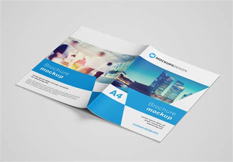 A4 Brochure Catalog Mock-up - Free Mockup World