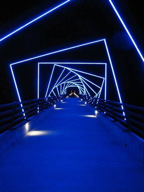 Tunnel of NEON lights | Neon lighting, Light art, Neon