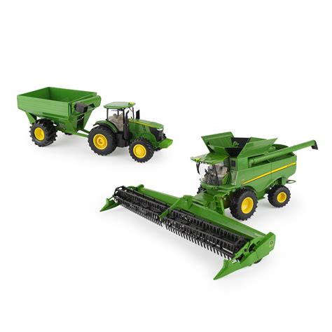 John Deere 1/32 Combine Harvesting Toy Set - LP79390 - Walmart.com