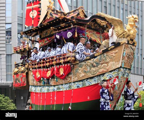 Japan, Kyoto, Gion Matsuri, festival, Yama Hoko procession, float ...