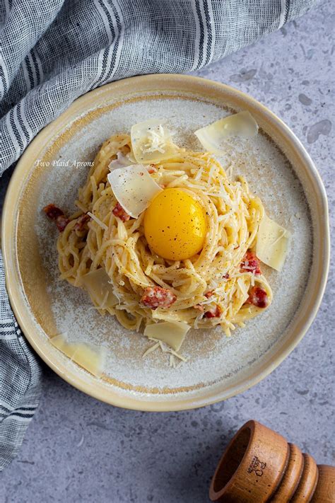 Spaghetti Carbonara With Egg