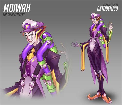 [Moira] - Waluigi (Credit: Antonio Demico) : overwatchskins