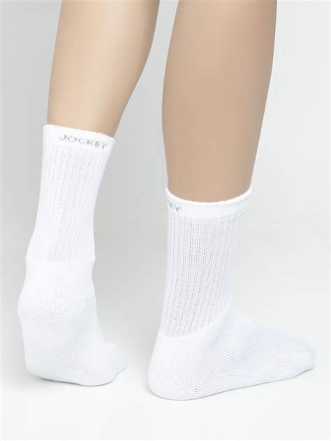 Buy White Crew Socks (Pack of 3) for Men 7030 | Jockey India