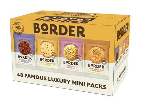 Buy Border Biscuits 48 Packs, Mini Multipacks Biscuits Box, 4 Flavour ...