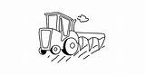 Tractor With Plow coloring Page ♥ Online Or Printable For Free sketch template