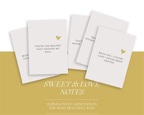 80 Sweet Notes, Love Notes, Cute Cards, for Him, for Her, Cards, Printable Notes, Printable ...