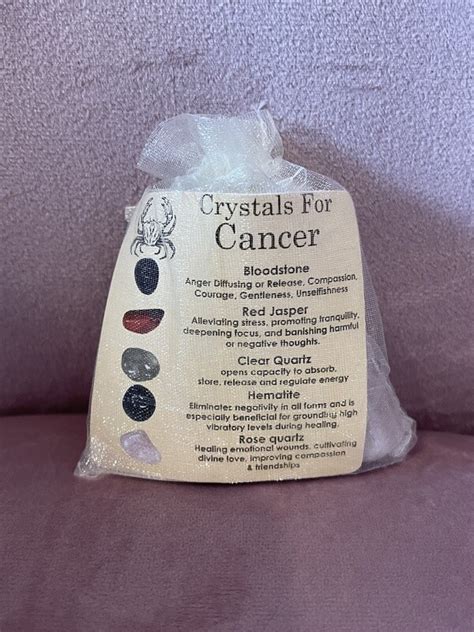 CANCER Crystal Set ZODIAC HOROSCOPE