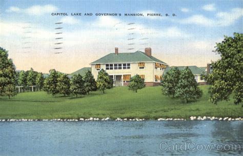 Capitol Lake And Governor's Mansion Pierre, SD