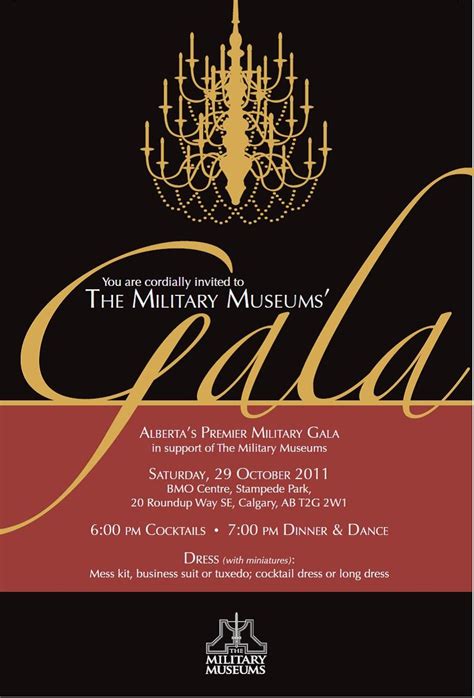 18 Invitation To Gala Dinner Template | Gala invitation, Event ...