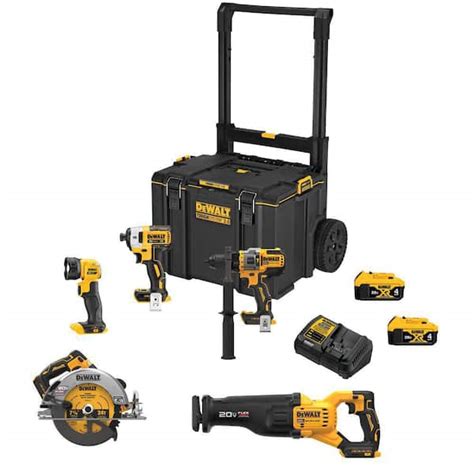 DEWALT DCKTS599M2 20V MAX Lithium-Ion Cordless Brushless 5 Tool Combo ...