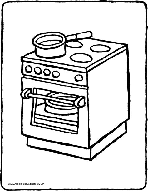 Stove Coloring Page at GetColorings.com | Free printable colorings pages to print and color