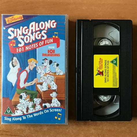 Disney Sing Along Songs, 101 Notes Of Fun, Animated, Musical, Kids, Pal VHS – Golden Class ...