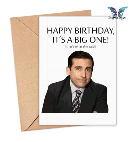 The Office Birthday Card Digital File ONLY - Etsy