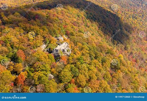 Coopers Rock State Park Overlook Over the Cheat River in West Virginia with Fall Colors Stock ...