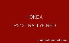 Honda Color Code Chart